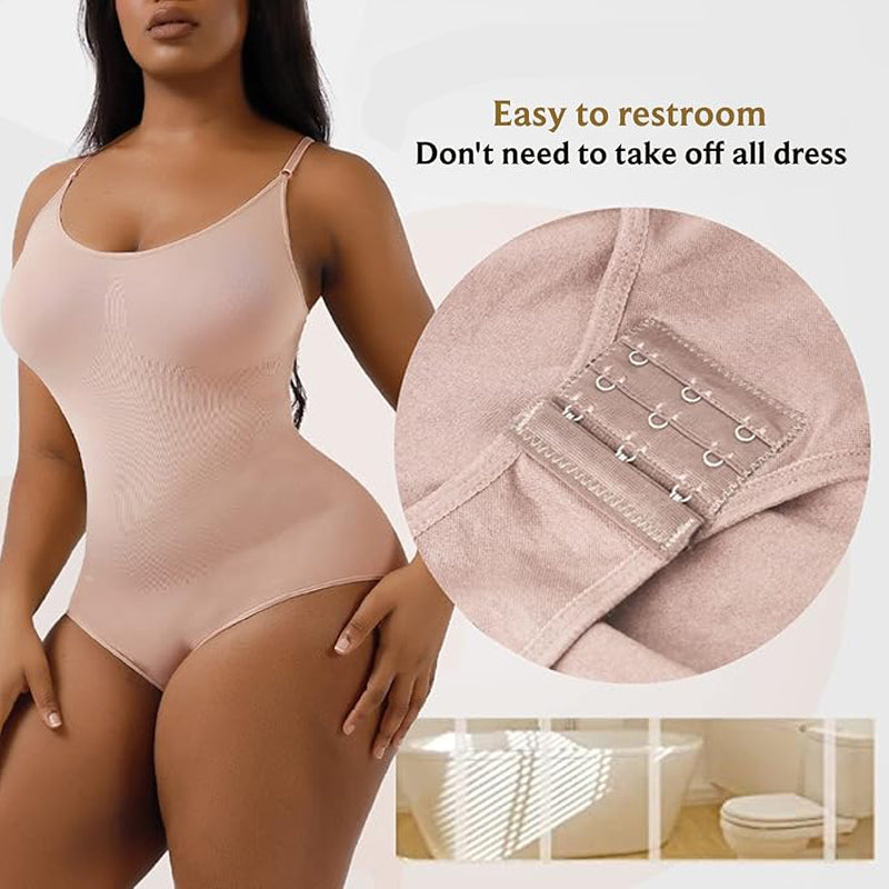 Open-Crotch Padded Bodysuit Shapewear