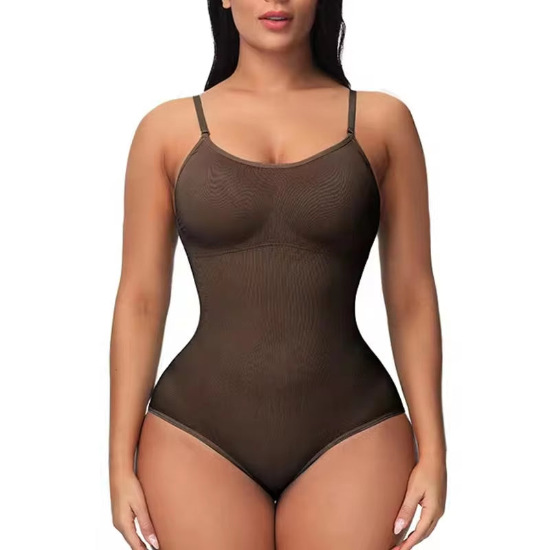 Open-Crotch Padded Bodysuit Shapewear